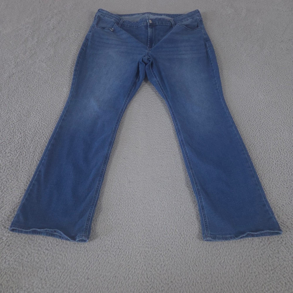 Old Navy Jeans Womens 18 Blue Mid-Rise Wow Boot-Cut Stretch Denim Bootcut Leg